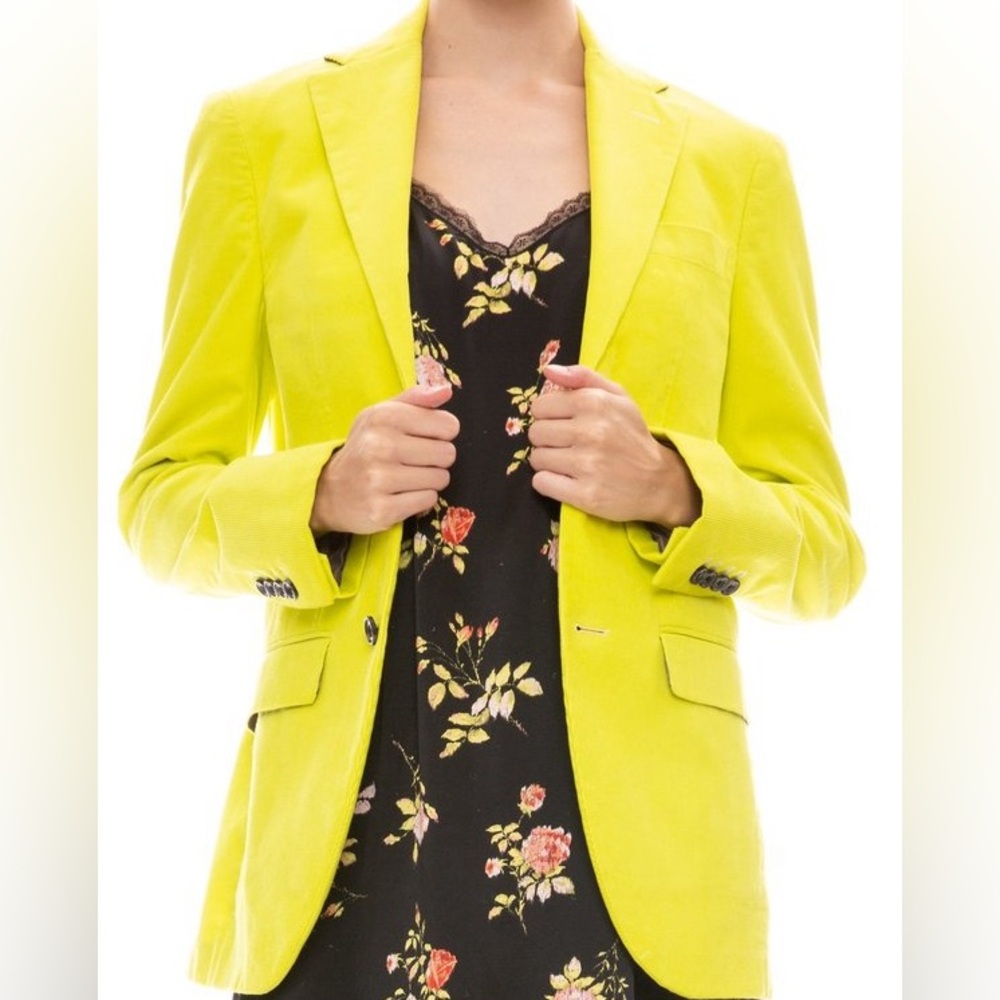 R13 Lime Green Boyfriend Blazer
